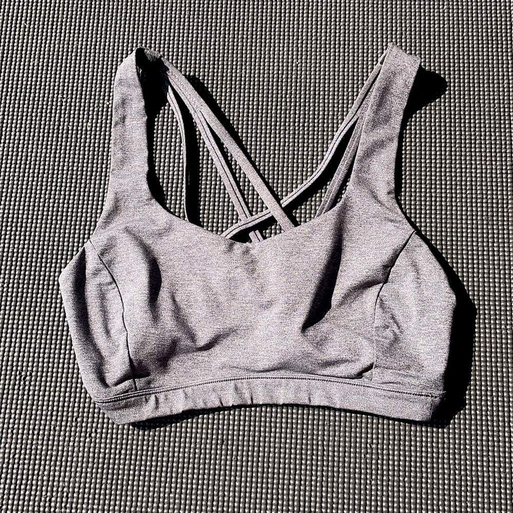 Grey Lululemon Sports Bra - size 8